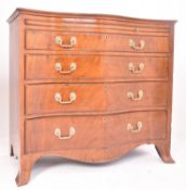GEORGE III 19TH CENTURY MAHOGANY SERPENTINE FRONT CHEST OF DRAWERS