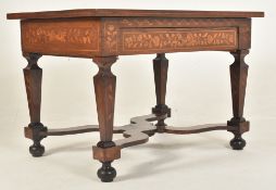 DUTCH 18TH CENTURY MARQUETRY ROSEWOOD WRITING LIBRARY TABLE DESK