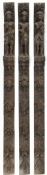 THREE BELIEVED DUTCH CONTINENTAL HAND CARVED OAK WOOD APPLIQUE PANELS