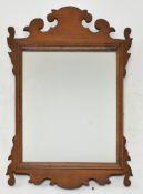 19TH CENTURY MAHOGANY CHIPPENDALE MANNER PIER MIRROR