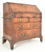 QUEEN ANNE 18TH CENTURY BURR WALNUT WRITING BUREAU DESK