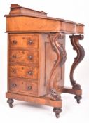 19TH CENTURY VICTORIAN WALNUT DAVENPORT WRITING DESK