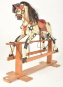 BELIEVED HARRODS KNIGHTSBRIDGE - VICTORIAN DAPPLE GREY ROCKING HORSE