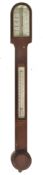 GEORGE III M. PILLISCHER OF LONDON STICK WALL BAROMETER