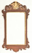 19TH CENTURY GILT WOOD & MAHOGANY PIER WALL HANGING MIRROR