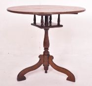 GEORGE III 18TH CENTURY OAK BIRDCAGE ACTION TILT TOP LOO TABLE