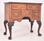 18TH CENTURY QUEEN ANNE WALNUT INLAID LOWBOY