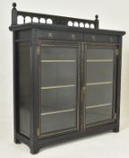 GILLOWS & CO - AESTHETIC MOVEMENT EBONISED & GILT WOOD BOOKCASE