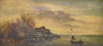 AFTER MARTIN J. HEADE (1819-1904) - RIVER HUDSON SCHOOL OIL PAINTING