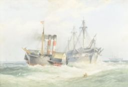 WILLIAM FREDERICK MITCHELL (1845-1914) - MARITIME WATERCOLOUR PAINTING