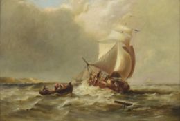 ATTR. THOMAS SEWELL ROBINS (1809-1880) - MARITIME 19TH CENTURY STUDY