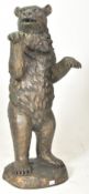 BLACK FOREST MANNER EARLY 20TH CENTURY HOLLOW CAST BRONZE BEAR