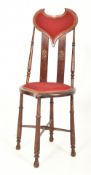 LIBERTY ARTS & CRAFTS LATE 19TH CENTURY MAHOGANY INLAID CHAIR