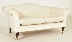19TH CENTURY HOWARD MANNER CAMEL BACK TWO SEAT SOFA SETTEE