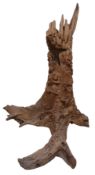 POLYNESIAN INSPIRED BESPOKE HAND CARVED TREE TRUNK SCULPTURE