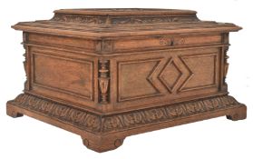 NICOLE FRERES - 19TH CENTURY SWISS POLYPHON DISC OAK CASED MUSIC BOX