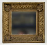 19TH CENTURY VICTORIAN GILT AND GESSO CASSETTA MIRROR