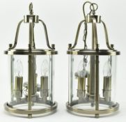 PAIR OF CONTEMPORARY DESIGNER CEILING LIGHTS