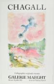 AFTER MARC CHAGALL - GALERIE MAEGHT - 1981 EXHIBITION POSTER