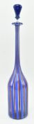 FRATELLI TOSO - MURANO, VENICE - MID CENTURY HAND BLOWN COLOURED GLASS DECANTER