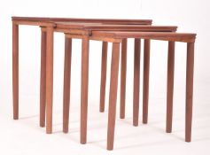 DANISH RETRO TEAK NEST OF TABLES - E. W. BACH MANNER