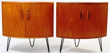 G-PLAN FURNITURE - PAIR MID CENTURY TEAK WOOD BEDSIDE CABINETS