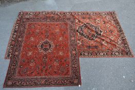 TWO 20TH CENTURY PERSIAN STYLE RUGS