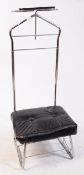 RELAXSIT OF SUFFOLK - MID CENTURY CHROME & VINYL VALET STAND SEAT