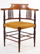 19TH CENTURY VICTORIAN CORNER ARMCHAIR