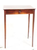 18TH CENTURY GEORGE III MAHOGANY INLAID WRITING TABLE DESK