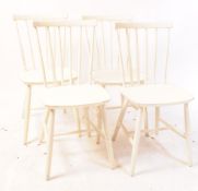 FARSTRUP MOBLER - SET OF FOUR STICK BACK DINING CHAIRS