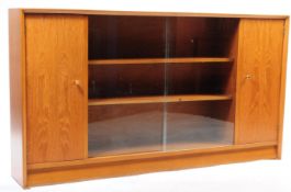 HERBERT GIBBS FURNITURE - MID CENTURY TEAK WOOD LIBRARY BOOKCASE