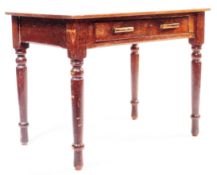 VICTORIAN 19TH CENTURY COUNTRY OAK WRITING TABLE DESK