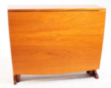 BRITISH MODERN DESIGN - MID CENTURY TEAK SPACE SAVING DROP LEAF TABLE