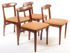 G-PLAN FURNITURE - SET OF 4 PROPELLER BACK TEAK WOOD DINING CHAIRS