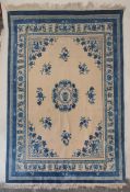LARGE 20TH CENTURY CHINESE PEKING FLOOR CARPET RUG