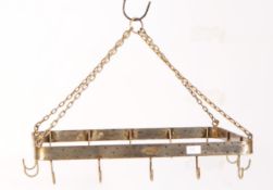 VINTAGE 20TH CENTURY SHOP BUTCHERS MEAT HANGING CRADLE / POT HANGER