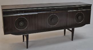 BRITISH MODERN DESIGN - 1950S MELAMINE SIDEBOARD CREDENZA
