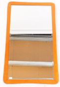 CONTEMPORARY TEAK VENEER ATOMIC WALL MIRROR