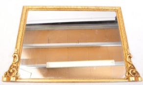 VINTAGE 20TH CENTURY LARGE GILT OVERMANTEL MIRROR
