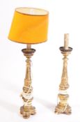 PAIR OF EARLY 20TH CENTURY GILT METAL CLASSICAL TABLE LAMP LIGHTS