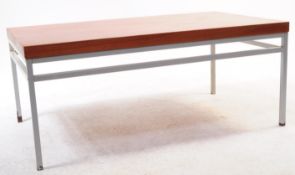 DANISH MODERN DESIGN - TEAK & METAL COFFEE OCCASIONAL TABLE