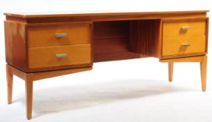 PETER HAYWARD FOR UNIFLEX FURNITURE - MID CENTURY TEAK WRITING TABLE DESK