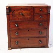 VICTORIAN 19TH CENTURY SCOTTISH MAHOGANY CHEST OF DRAWERS