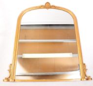 VINTAGE 20TH CENTURY REPRO GILT OVERMANTEL MIRROR