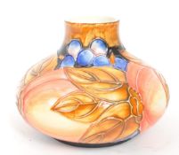 OLD TUPTON WARE - 20TH CENTURY AUTUMN PATTERN SQUAT VASE