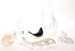 COLLECTION OF MID CENTURY STUDIO GLASS ANIMALS