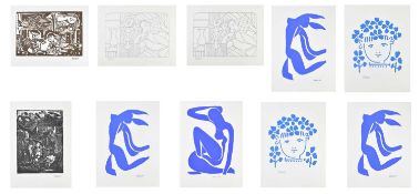 PICASSO & MATISSE - COLLECTION OF 10 VINTAGE SCREENPRINTS