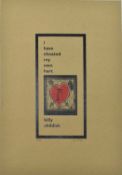 BILLY CHILDISH - I HAVE CHEATED MY OWN HART - SIGNED PRINT