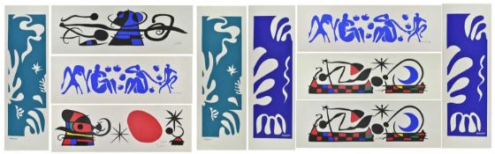 MATISSE & MIRO - COLLECTION OF TEN VINTAGE SCREENPRINTS